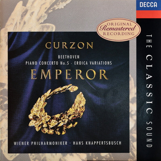 Beethoven*, Hans Knappertsbusch, Curzon*, The Vienna Philharmonic Orchestra* : Piano Concerto No. 5, "Emperor" / Eroica Variations (CD, Comp, PMD)