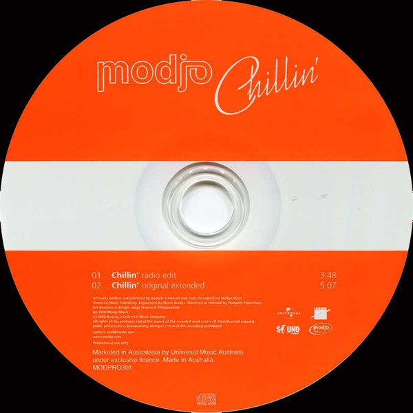 Modjo : Chillin' (CD, Single, Promo, Car)