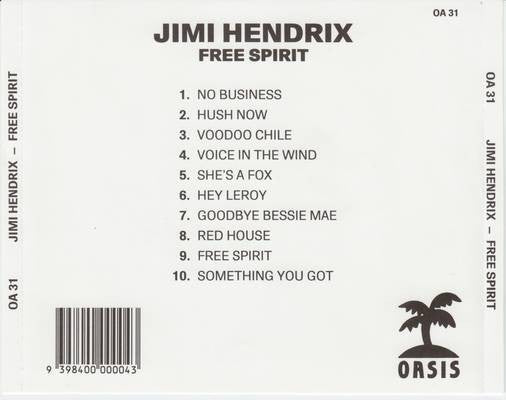 Jimi Hendrix : Free Spirit (CD, Comp, P/Unofficial)