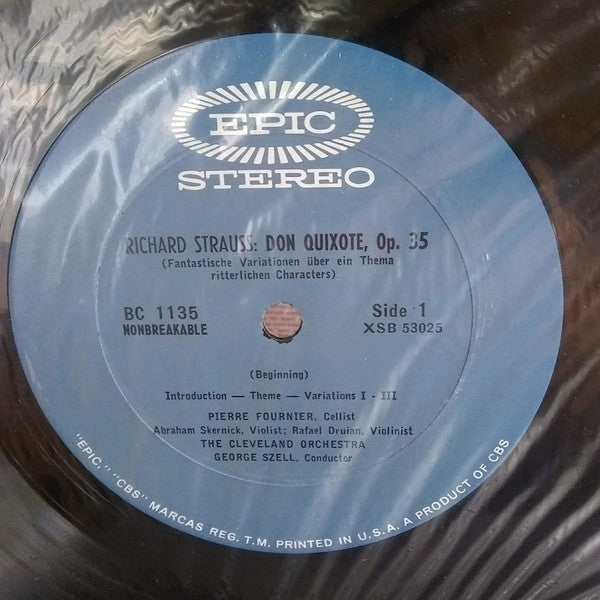 Richard Strauss, Pierre Fournier, George Szell, The Cleveland Orchestra : Don Quixote (LP)