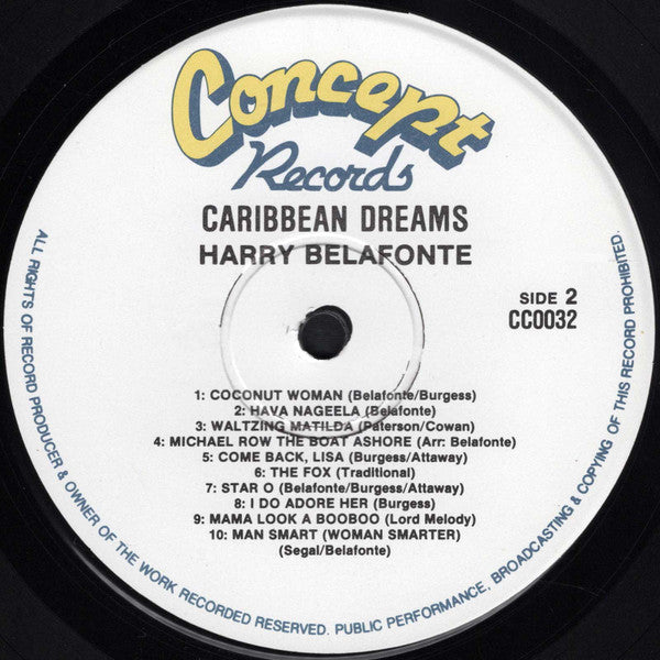 Harry Belafonte : Caribbean Dreams (LP, Comp)