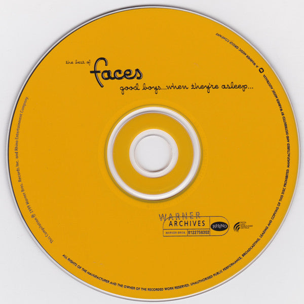 Faces (3) : The Best Of Faces: Good Boys... When They're Asleep... (CD, Comp, RM)