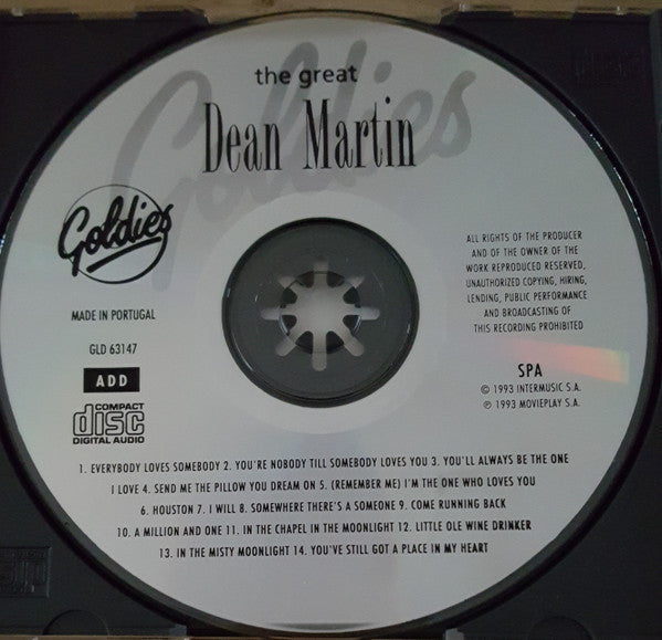 Dean Martin : The Great Dean Martin (CD, Comp)