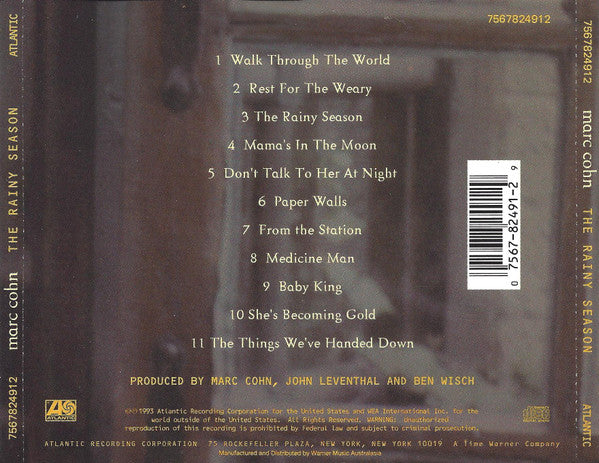 Marc Cohn : The Rainy Season (CD, Album)