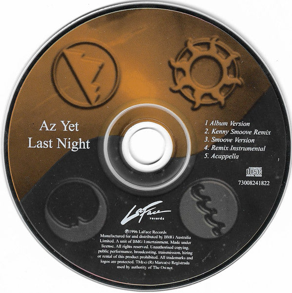 Az Yet : Last Night (CD, Maxi)