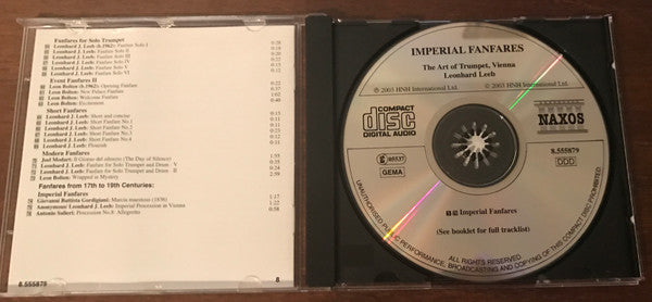 The Art Of Trumpet, Vienna, Leonhard J. Leeb : Imperial Fanfares (CD, Album)