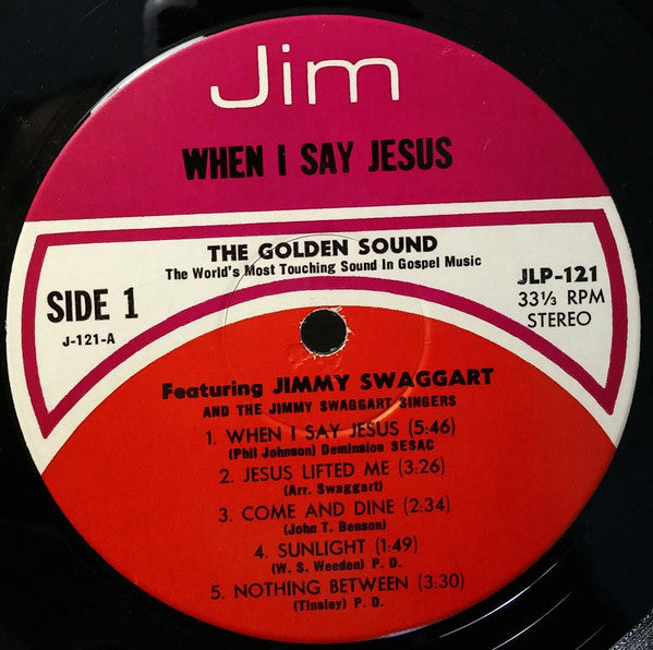 Jimmy Swaggart : When I Say Jesus (LP, Album)