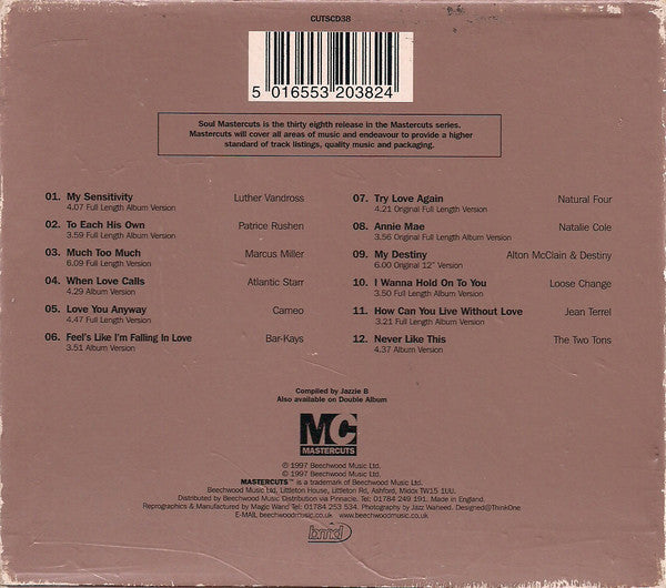Various : Classic Soul Mastercuts Volume 1 - The Jazzie B Selection (CD, Comp)