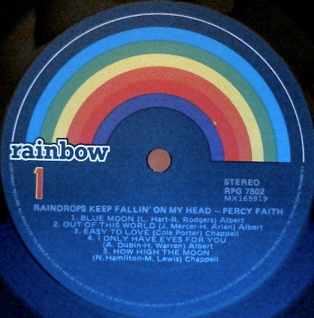 Percy Faith : Raindrops Keep Fallin' On My Head (LP, Album)