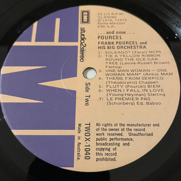Franck Pourcel Et Son Grand Orchestre : And Now.....Pourcel (LP, Album)