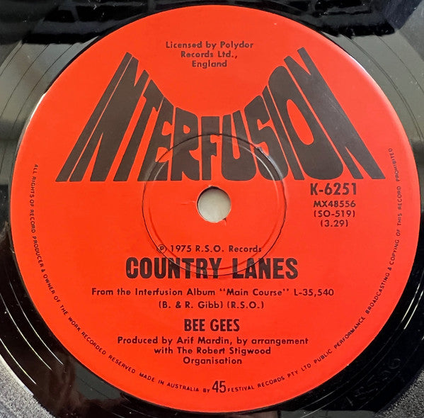 Bee Gees : Fanny (Be Tender With My Love) (7", Single)