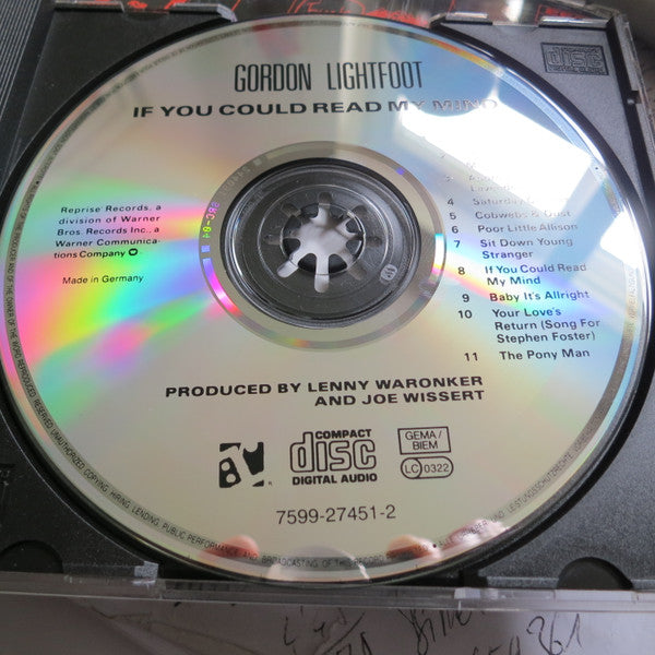 Gordon Lightfoot : If You Could Read My Mind (CD, Album, RE)