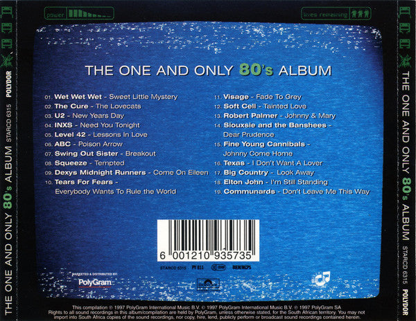 Various : The One And Only 80's Album (CD, Comp)