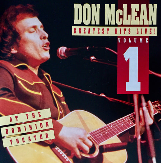 Don McLean : Greatest Hits Live Vol. 1  (CD, RE)