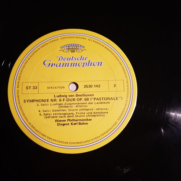 Beethoven* - Vienna Philharmonic*, Karl Böhm : Symphony No. 6 In F, Op. 68 (Pastoral) (LP)