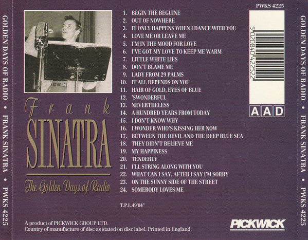 Frank Sinatra : The Golden Days Of Radio (CD, Album, Comp)