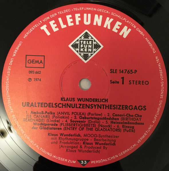Klaus Wunderlich : Uraltedelschnulzensynthesizergags (LP, Album)