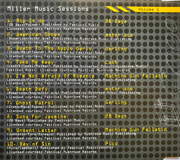 Various : Miller Music Sessions Volume 1 (CD, Comp, Promo, Sin)