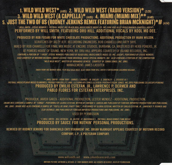 Will Smith : Wild Wild West (CD, Maxi)