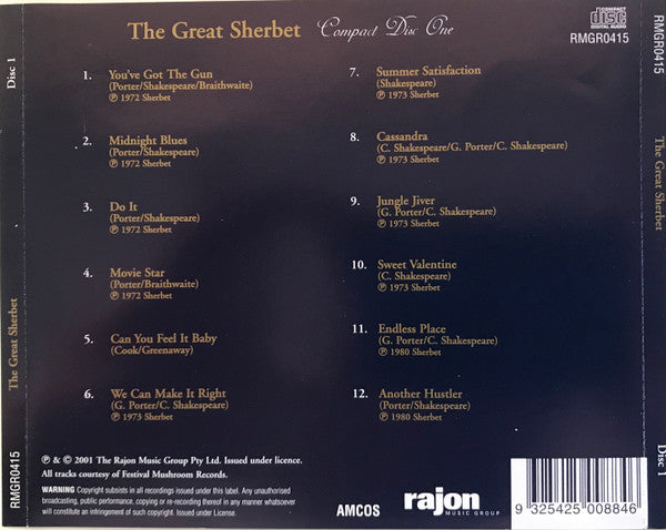 Sherbet : The Great Sherbet (3xCD, Comp, SME + Box)