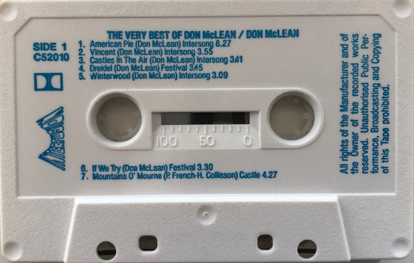Don McLean : The Very Best Of Don McLean (Cass, Comp, Dol)