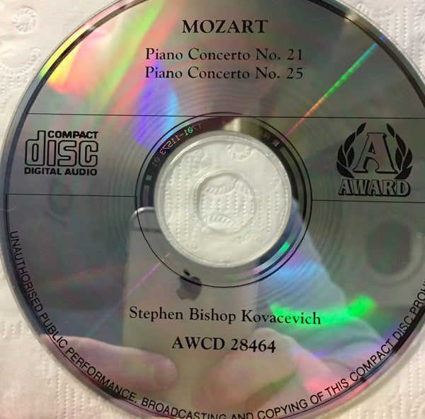 Wolfgang Amadeus Mozart Mozart Colin Davis*, Stephen Bishop-Kovacevich : Piano Concertos Nos. 21 & 25 (CD, RE)