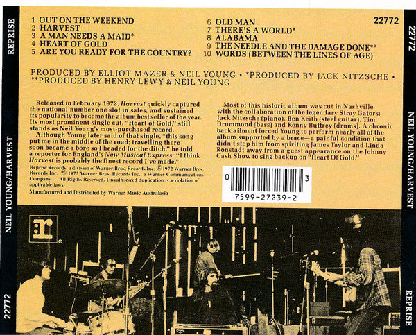 Neil Young : Harvest (CD, Album, RE)