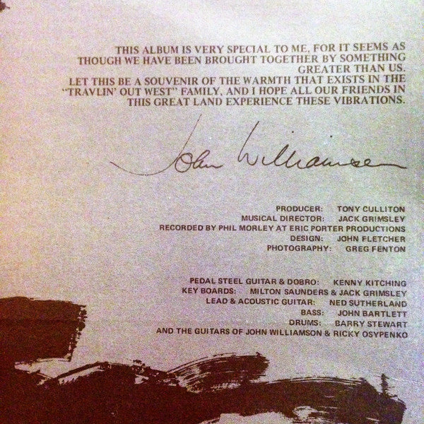John Williamson, Ricky And Tammy, Emma Hannah : From Travlin' Out West (LP, Album, Gat)