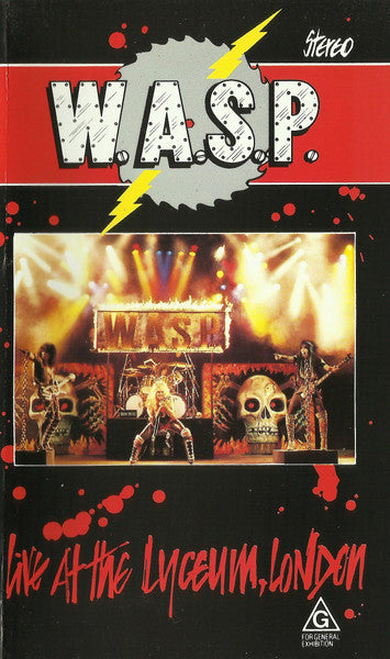 W.A.S.P. : Live At The Lyceum, London (VHS, PAL)