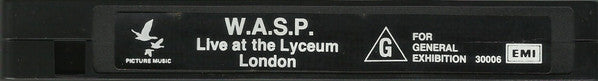 W.A.S.P. : Live At The Lyceum, London (VHS, PAL)