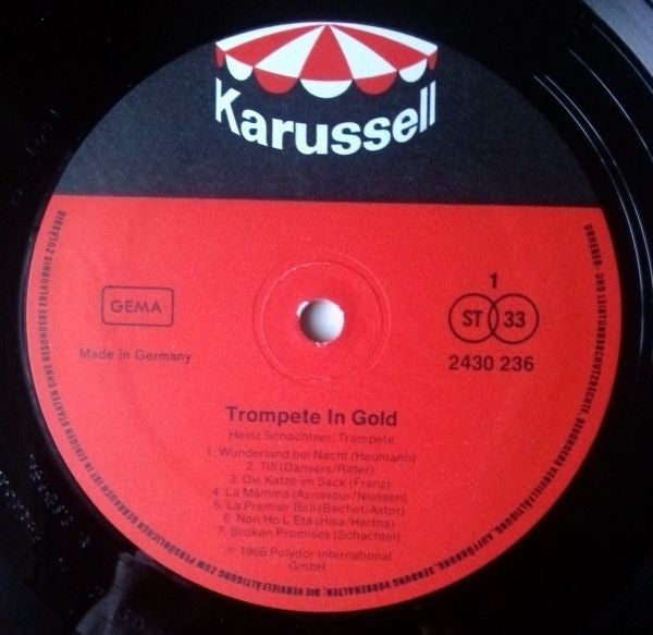 Heinz Schachtner : Trompete In Gold (LP)