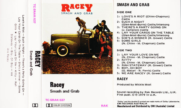 Racey : Smash And Grab (Cass, Album, Dol)