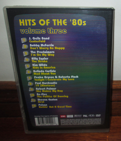 Various : Hits Of The '80s Volume Three (DVD, PAL)