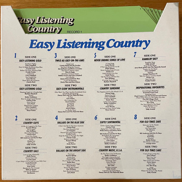 Various : Easy Listening Country (8xLP + Box, Comp)