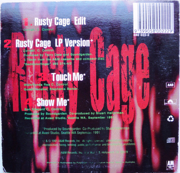 Soundgarden : Rusty Cage (CD, Single, Car)