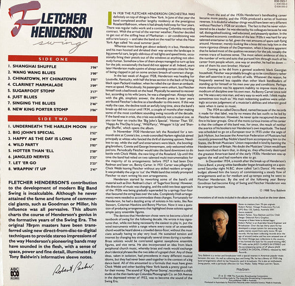 Fletcher Henderson : Great Original Performances 1929 To 1937 (LP, Comp)