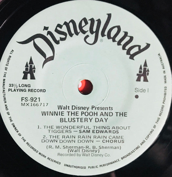 Various : Winnie The Pooh And The Blustery Day (7", EP)