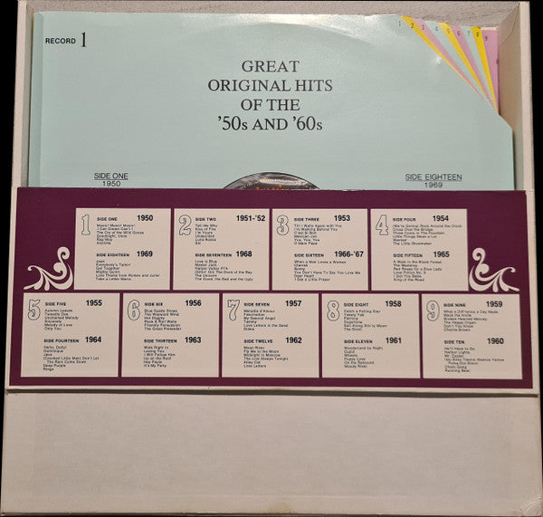 Various : Great Original Hits Of The '50s And '60s (9xLP, Comp + Box)