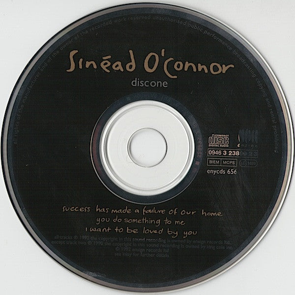 Sinéad O'Connor : Success Has Made A Failure Of Our Home (CD, Single, Ltd, CD1)