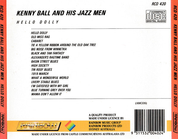 Kenny Ball And His Jazzmen : Hello Dolly (CD, Comp)