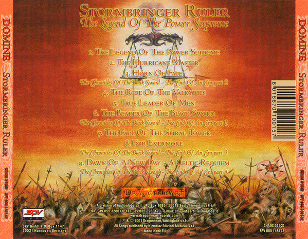 Domine : Stormbringer Ruler (The Legend Of The Power Supreme) (CD, Album, RP)