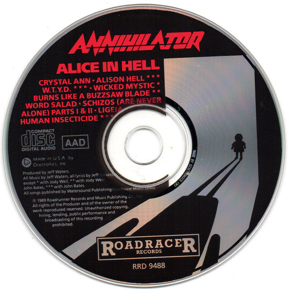 Annihilator (2) : Alice In Hell (CD, Album)