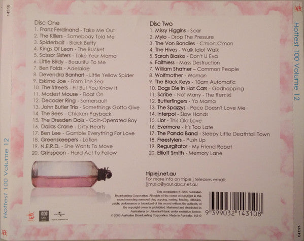 Various : Triple J's Hottest 100 Volume 12 (2xCD, Comp)
