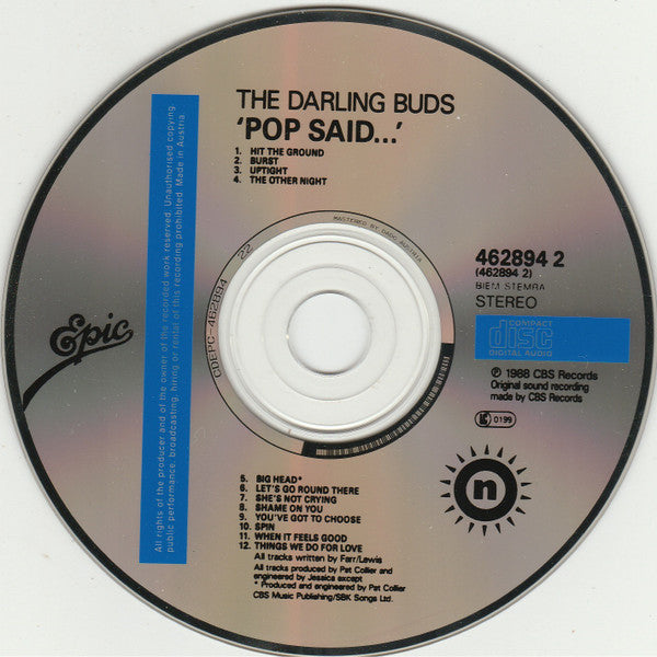 The Darling Buds : Pop Said... (CD, Album)