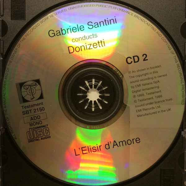 Gaetano Donizetti : L'Elisir D'Amore (2xCD, Album, Mono)