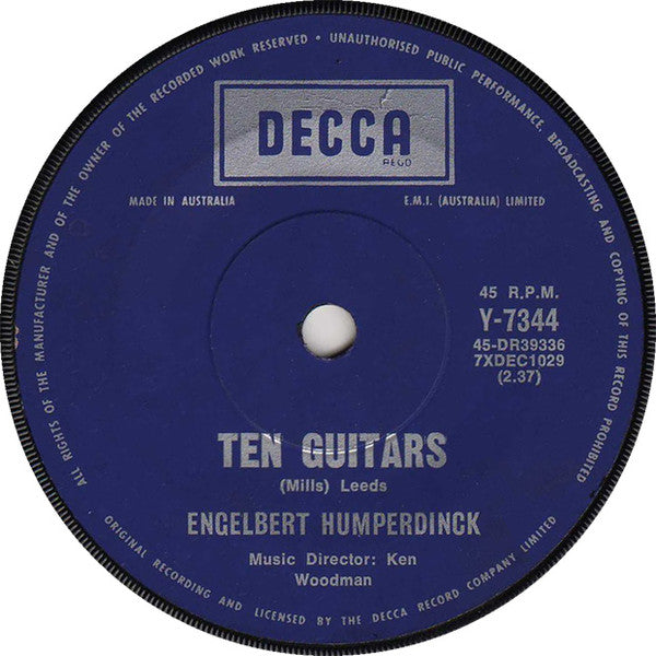 Engelbert Humperdinck : Release Me (7", Single)