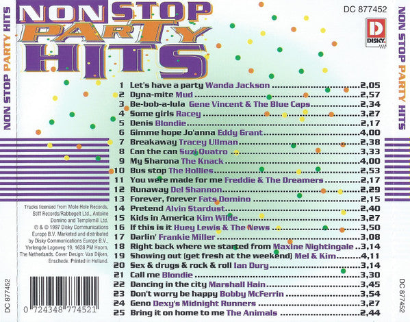 Various : Non Stop Party Hits (CD, Comp)