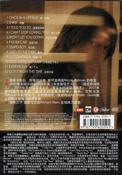 Keith Urban = Keith Urban : Love, Pain & The Whole Crazy Thing 爱的点滴 (CD, Album)