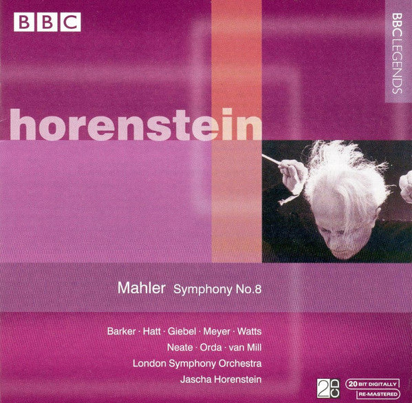 Gustav Mahler, Jascha Horenstein, London Symphony Orchestra : Symphony No. 8 (2xCD, RE, RM)