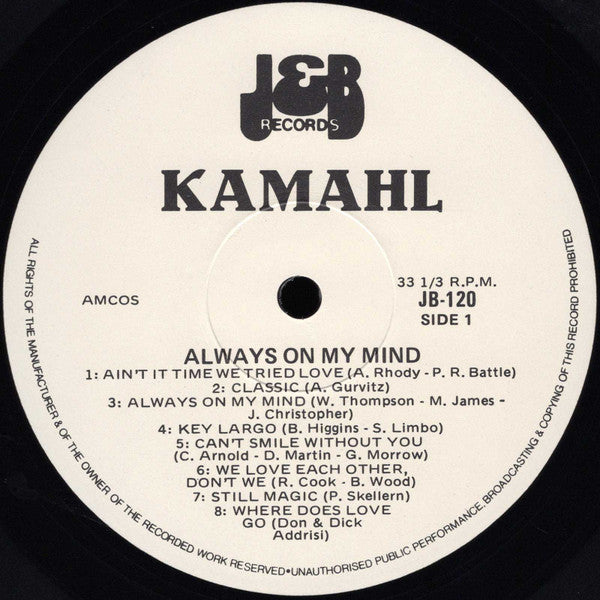 Kamahl : Always On My Mind (LP, Album)